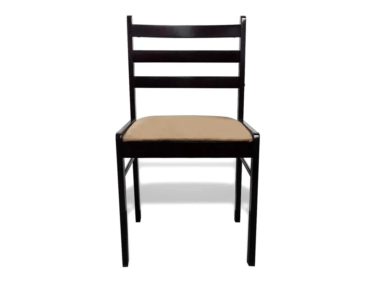 Sillas de comedor 6 unidades madera maciza y terciopelo marrón