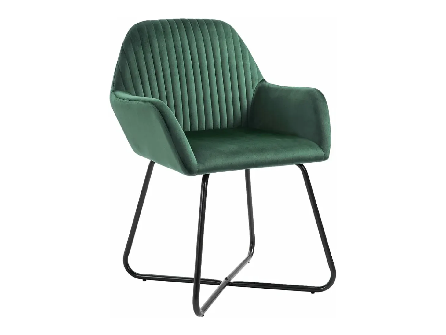 Sillas de comedor 6 unidades de terciopelo verde