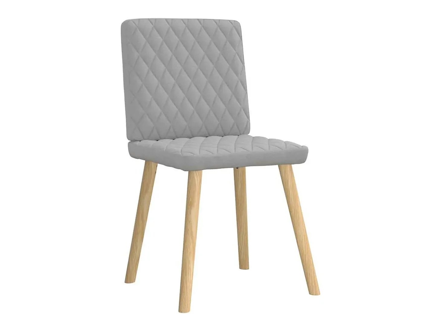 Sillas de comedor 4 unidades tela gris nube