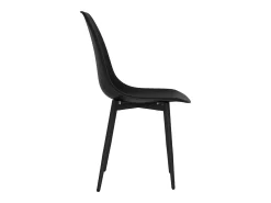 Sillas de comedor 4 unidades negras PP