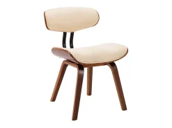 Sillas de comedor 6 unidades madera curvada y cuero sintético