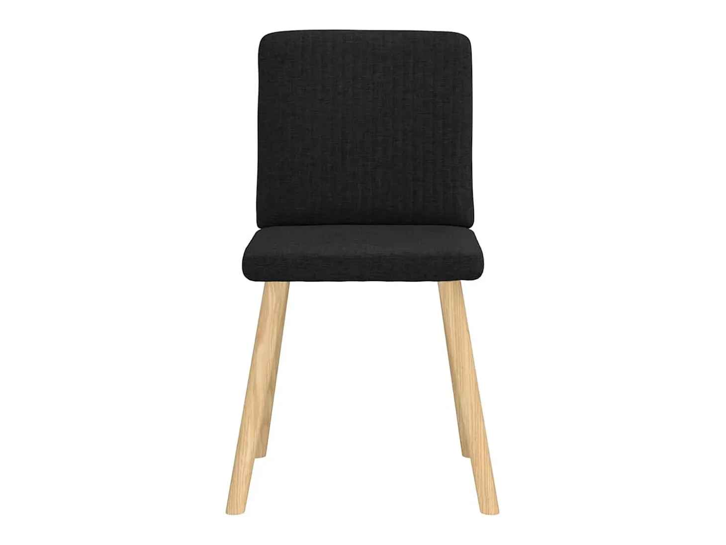 Sillas de comedor 2 unidades tela negro