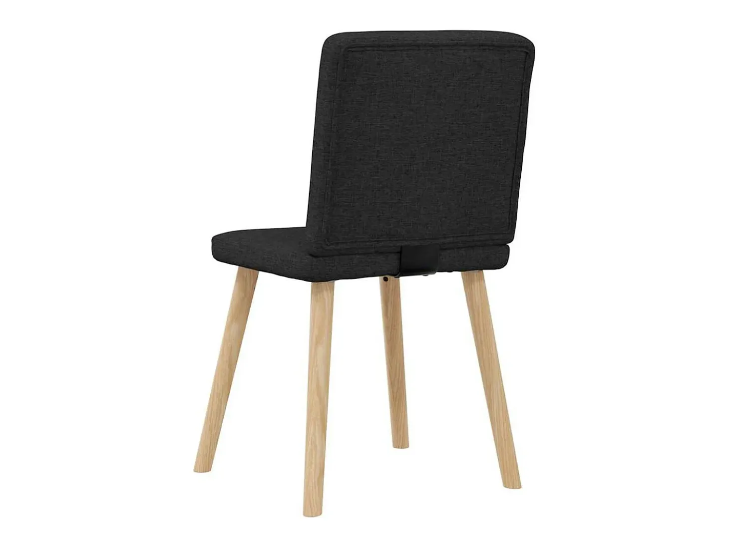 Sillas de comedor 2 unidades tela negro