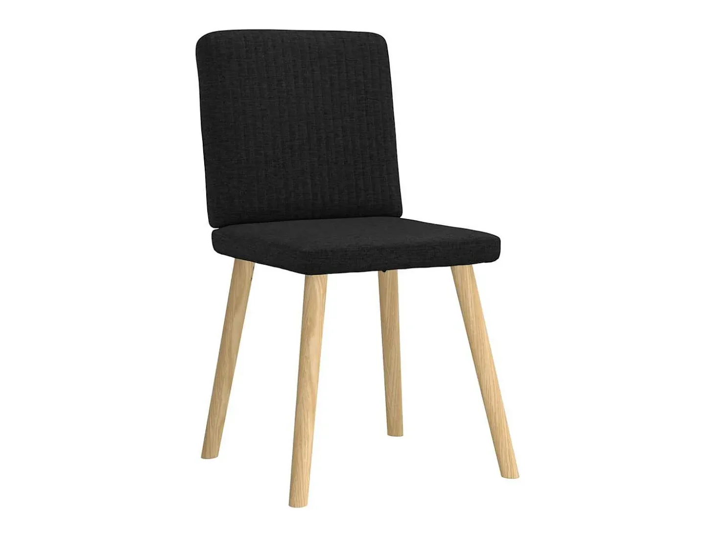Sillas de comedor 2 unidades tela negro