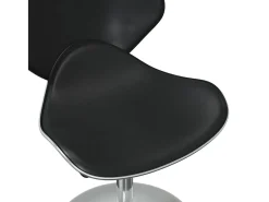 Sillas de comedor 6 unidades cuero sintético negro
