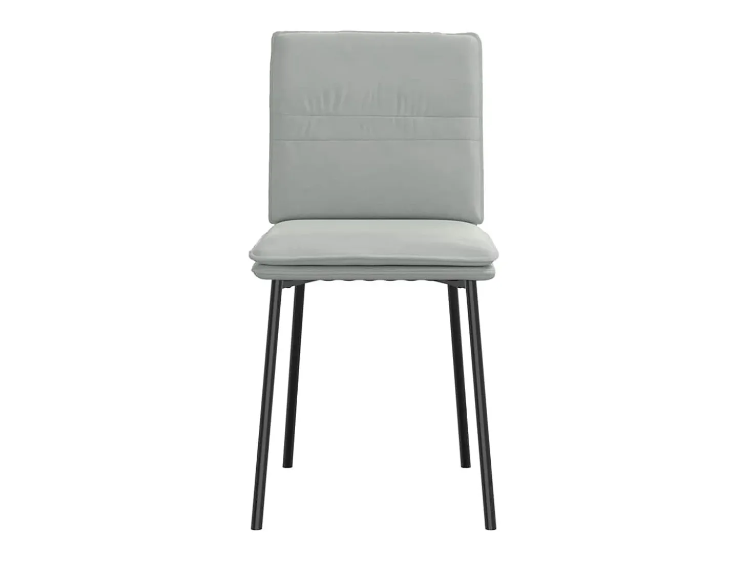 Sillas de comedor 2 unidades terciopelo gris claro