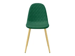 Sillas de comedor 2 unidades terciopelo verde oscuro