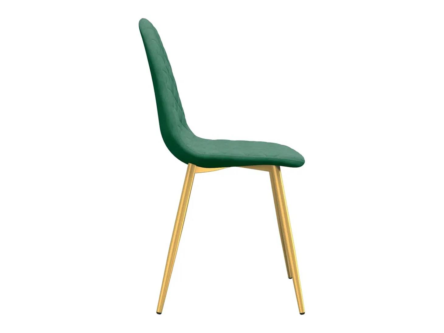 Sillas de comedor 2 unidades terciopelo verde oscuro