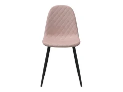Sillas de comedor 2 unidades terciopelo rosa