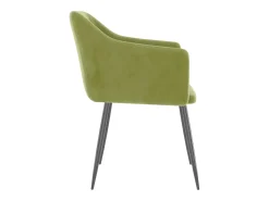 Sillas de comedor 2 unidades de terciopelo verde claro