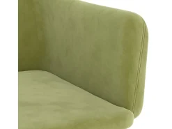 Sillas de comedor 2 unidades de terciopelo verde claro