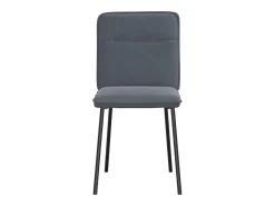 Sillas de comedor 6 unidades terciopelo gris oscuro