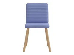 Sillas de comedor 2 unidades tela azul jeans