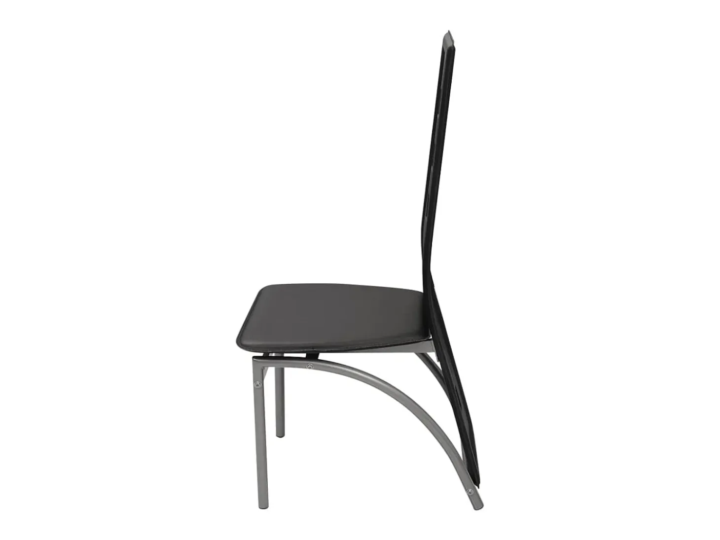 Sillas de comedor 6 unidades cuero sintético negro