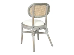 Sillas de comedor 2 unidades lino gris