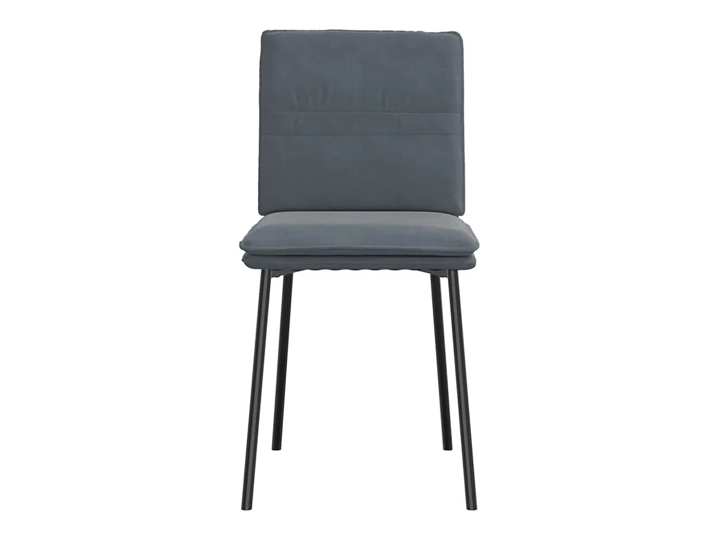 Sillas de comedor 4 unidades terciopelo gris oscuro