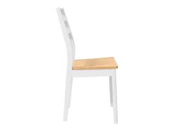 Sillas de comedor 2 unidades madera maciza de caucho blanco