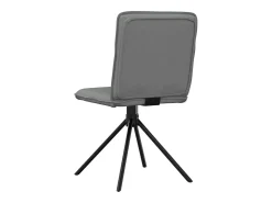 Sillas de comedor 2 unidades tela gris oscuro