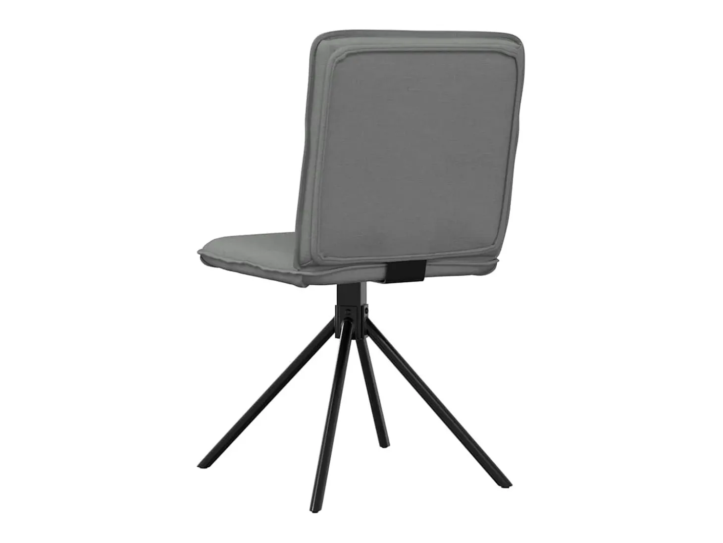 Sillas de comedor 2 unidades tela gris oscuro