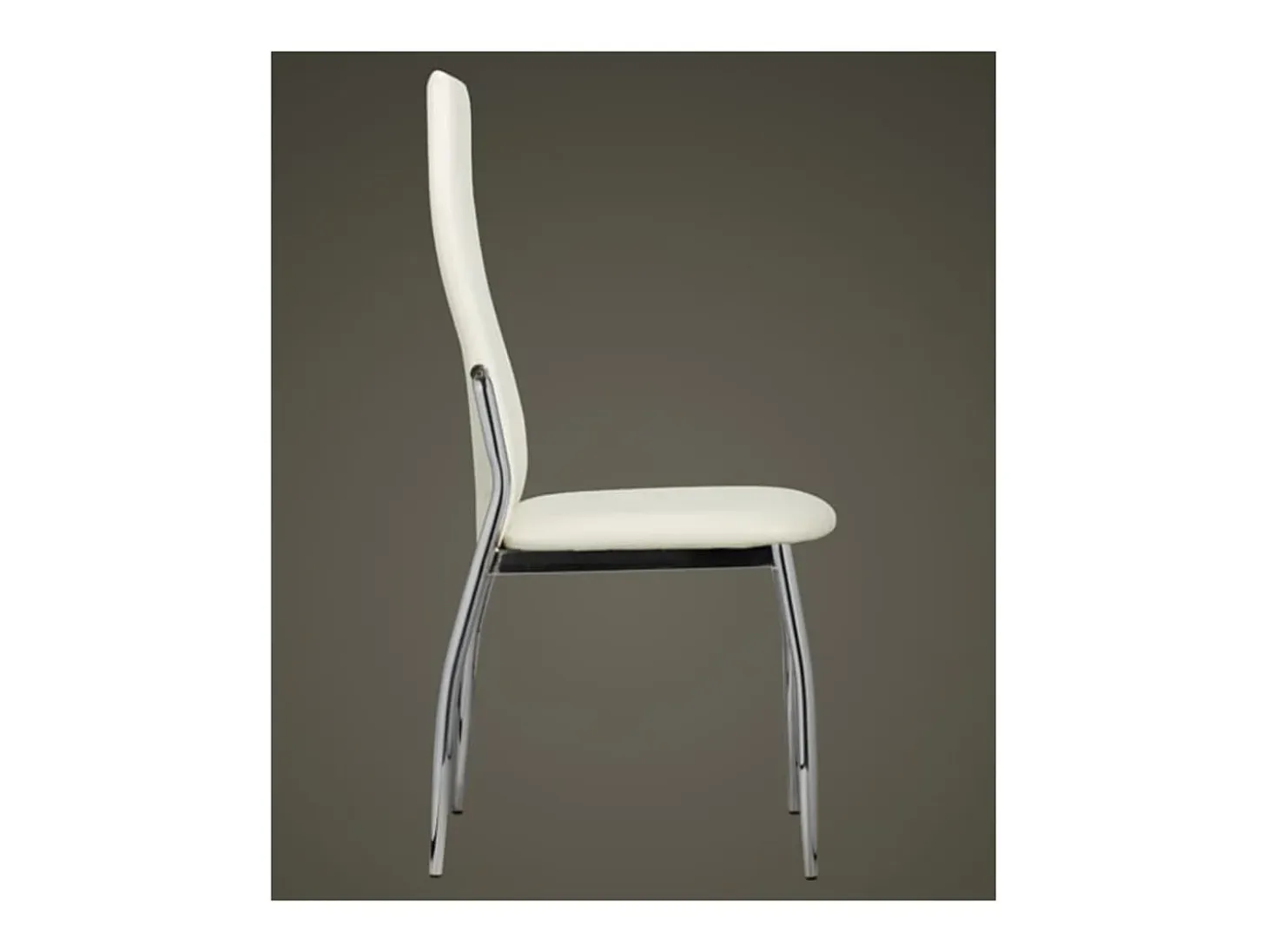 Sillas de comedor 6 unidades cuero sintético blanco