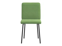 Sillas de comedor 2 unidades terciopelo verde claro