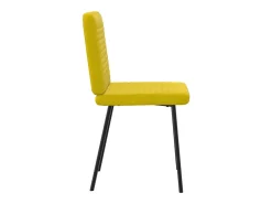 Sillas de comedor 2 unidades terciopelo amarillo