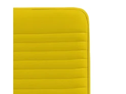 Sillas de comedor 2 unidades terciopelo amarillo