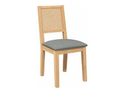 Sillas de comedor con cojines 2 unidades madera maciza caucho
