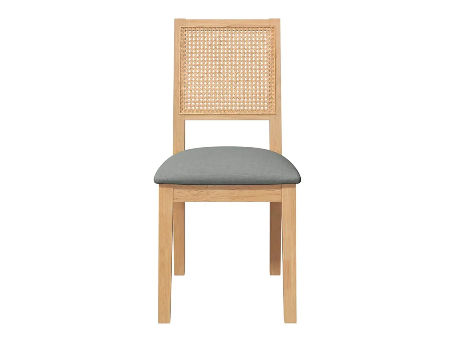 Sillas de comedor con cojines 2 unidades madera maciza caucho