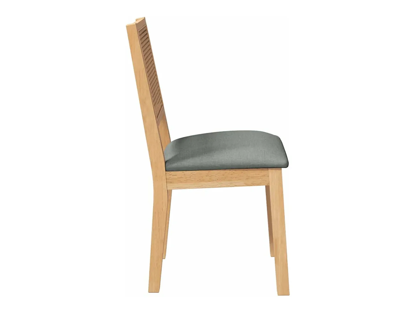 Sillas de comedor con cojines 2 unidades madera maciza caucho
