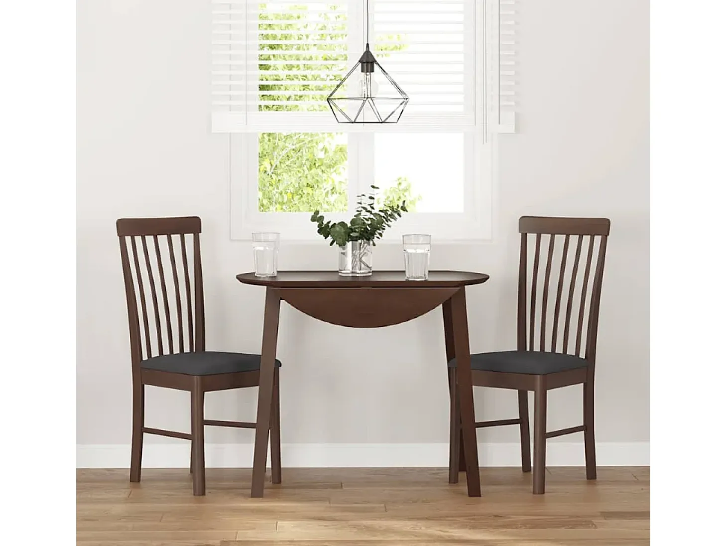 Sillas de comedor con cojines 2 unidades madera maciza marrón caucho