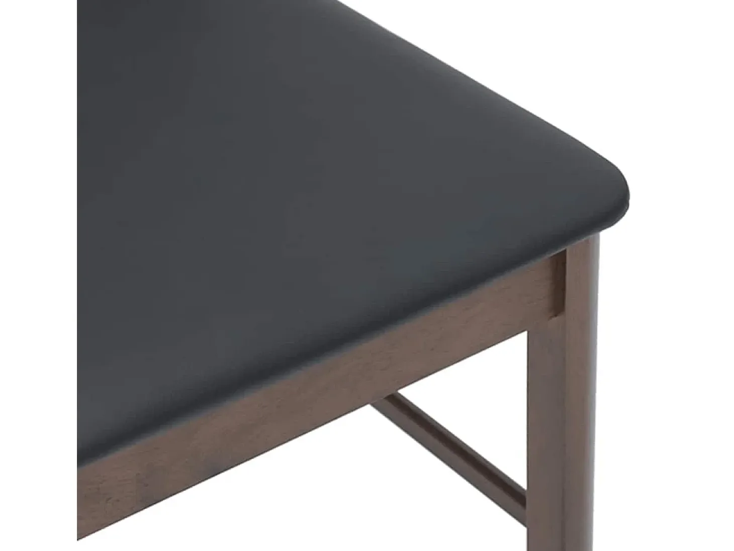 Sillas de comedor con cojines 2 unidades madera maciza marrón caucho