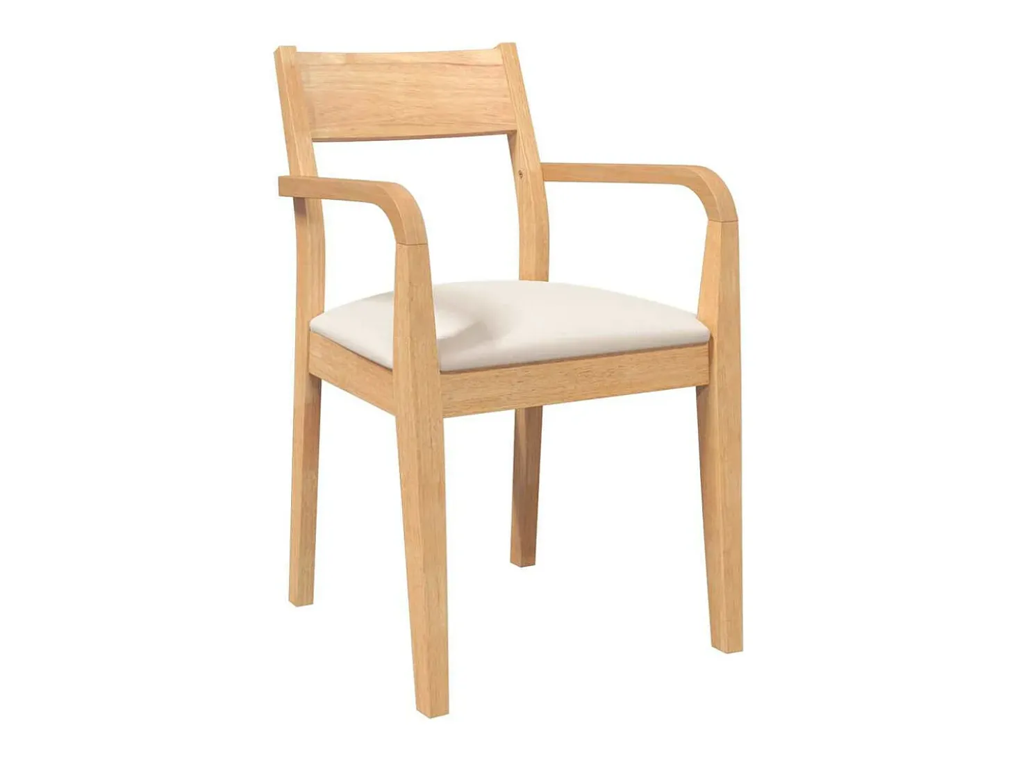 Sillas de comedor con cojines 2unidades madera maciza natural caucho