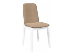 Sillas de comedor con cojines 2unidades madera maciza blanco caucho