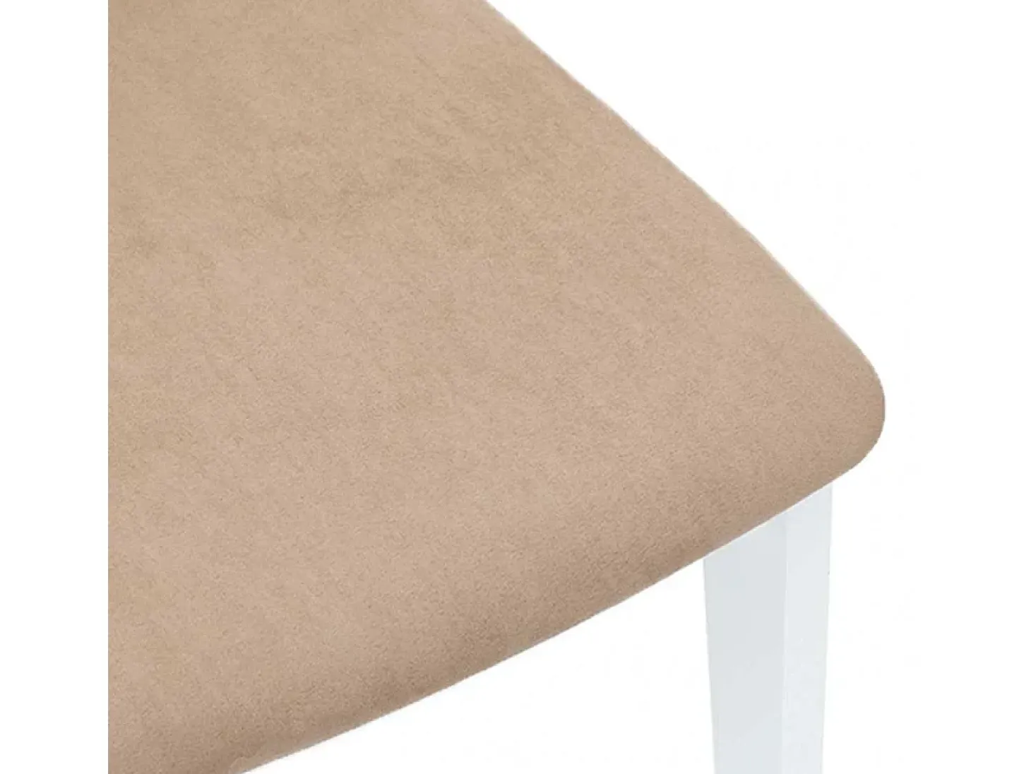 Sillas de comedor con cojines 2unidades madera maciza blanco caucho