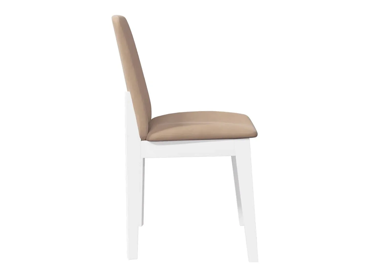 Sillas de comedor con cojines 2unidades madera maciza blanco caucho