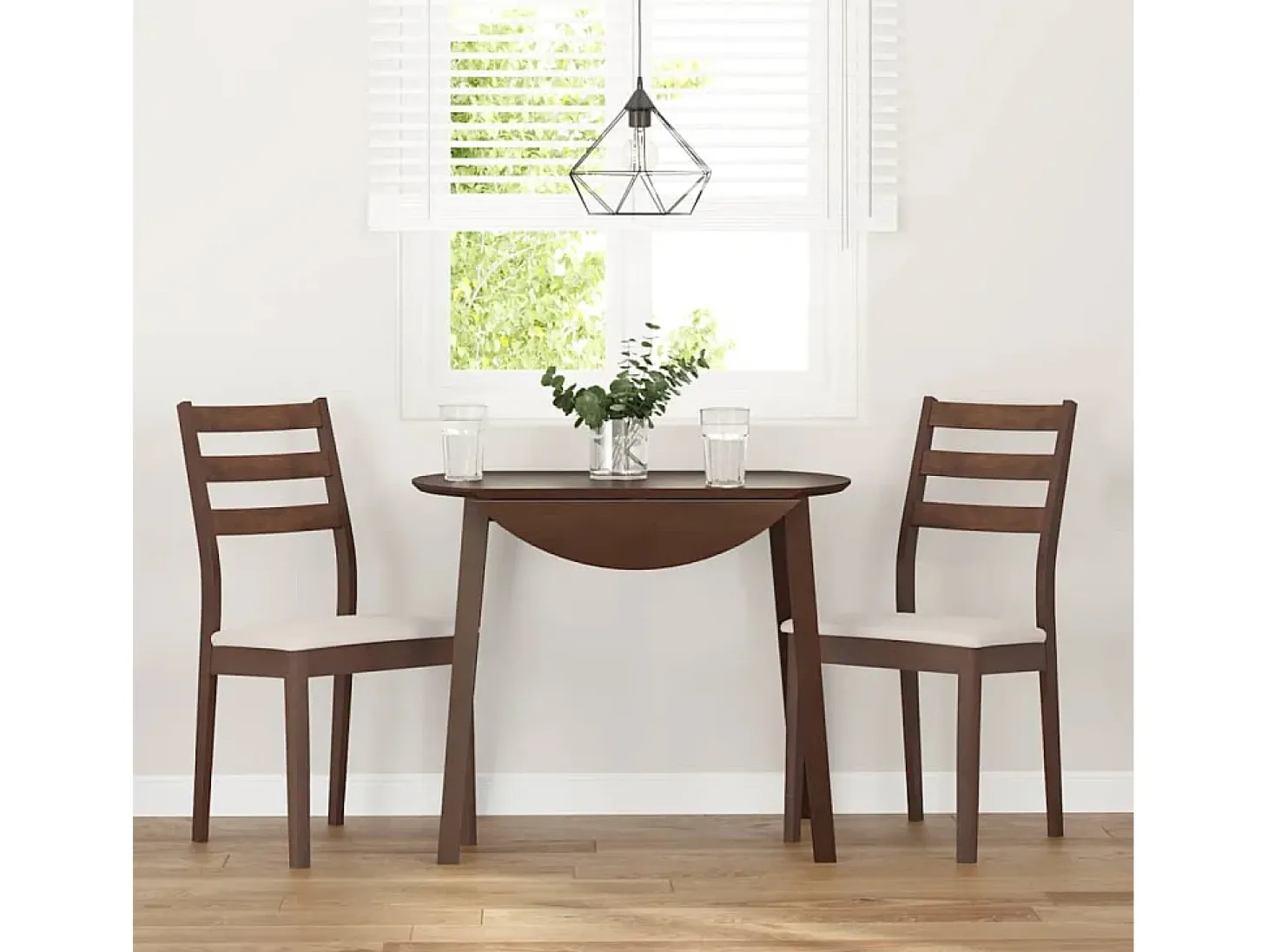 Sillas de comedor con cojines 2 unidades madera maciza marrón caucho
