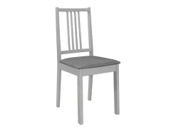 Sillas de comedor con cojines madera maciza gris 6 unidades