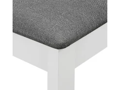 Sillas de comedor con cojines 6 unidades madera maciza blanca