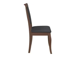 Sillas de comedor con cojines 2 unidades madera maciza marrón caucho