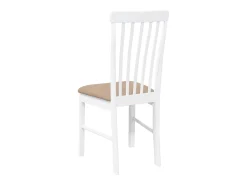 Sillas de comedor con cojines 2unidades madera maciza blanco caucho