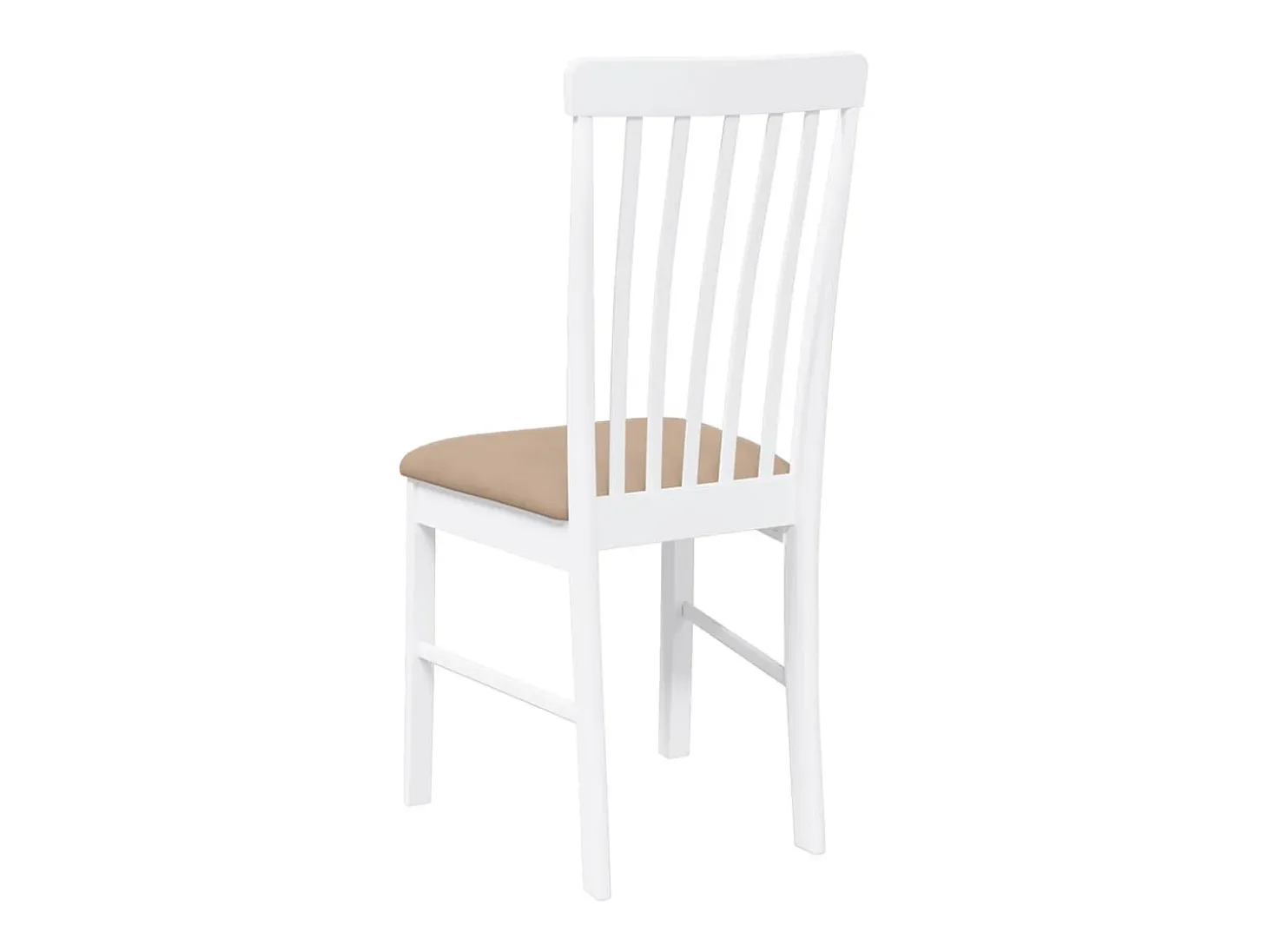 Sillas de comedor con cojines 2unidades madera maciza blanco caucho