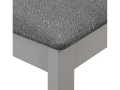 Sillas de comedor con cojines de madera maciza gris 4 unidades