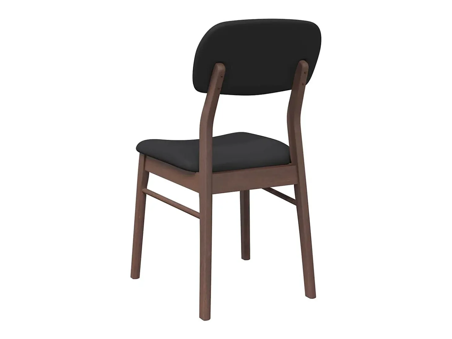 Sillas de comedor con cojines 2 unidades madera maciza marrón caucho