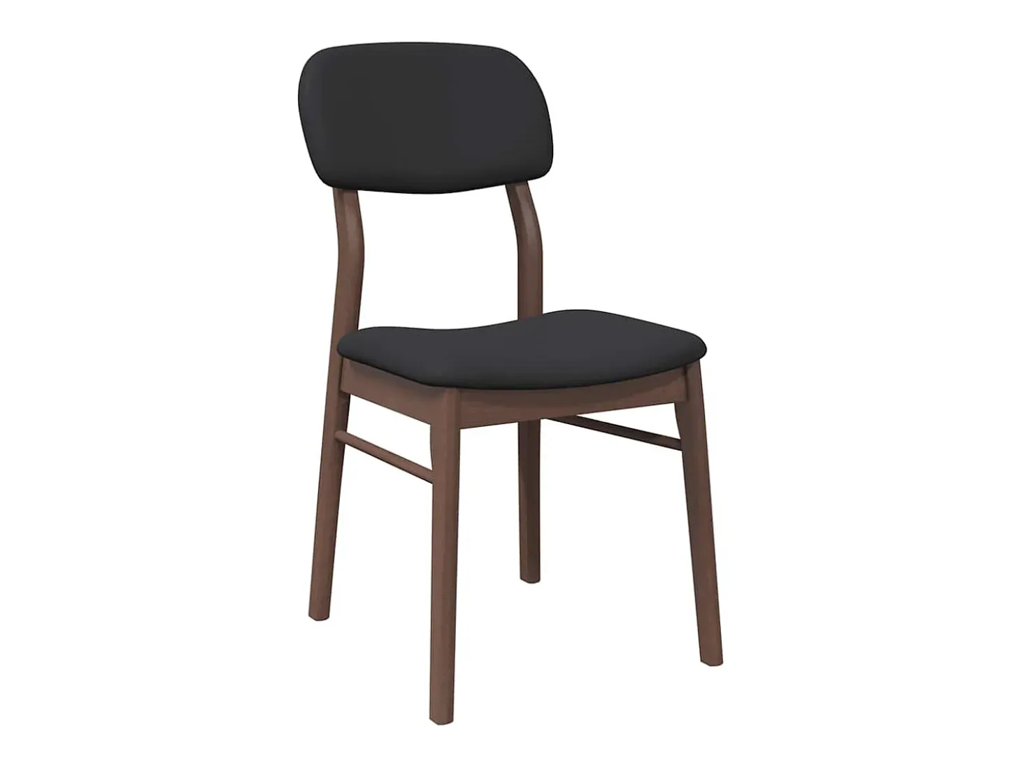 Sillas de comedor con cojines 2 unidades madera maciza marrón caucho
