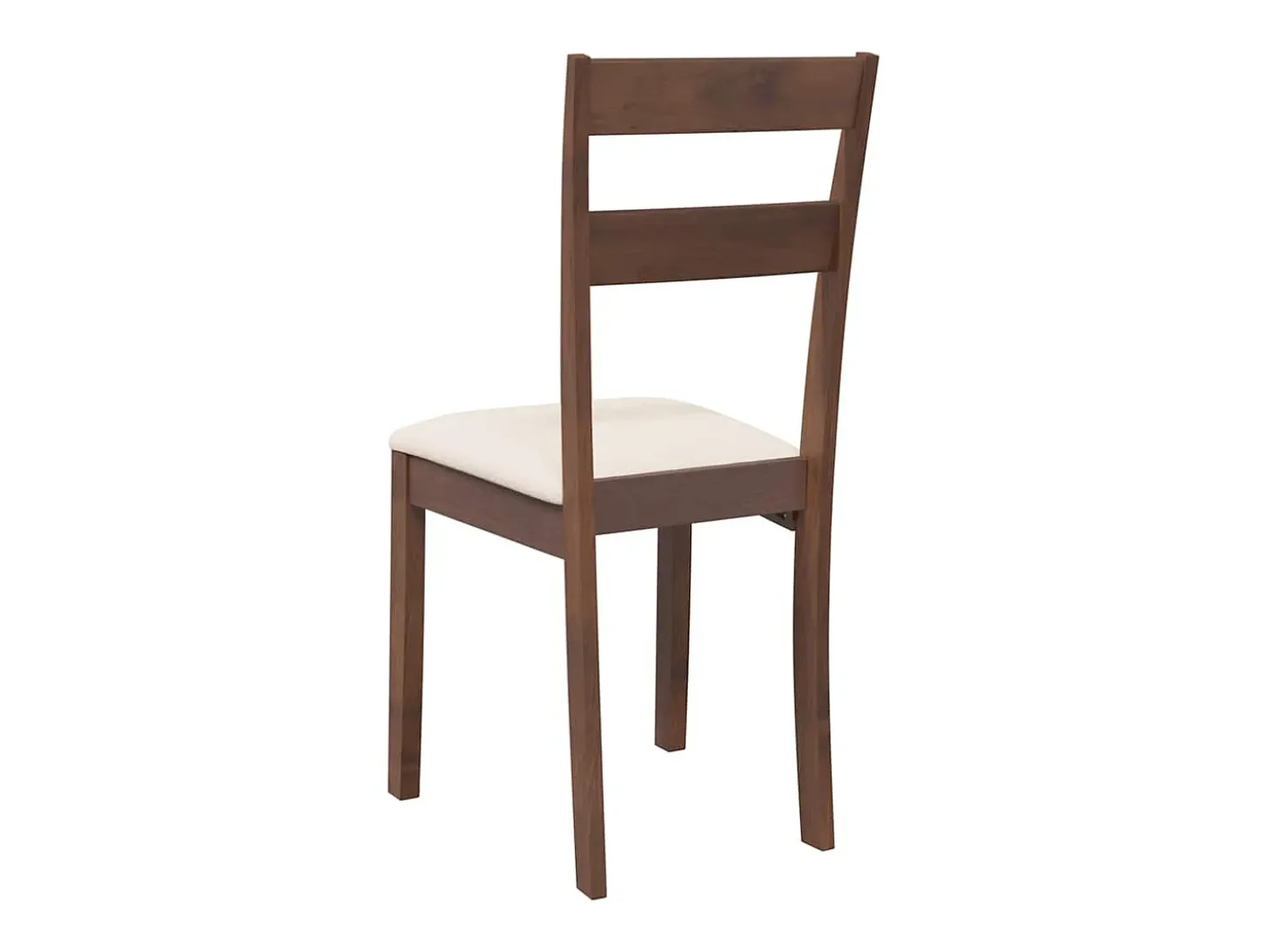 Sillas de comedor con cojines 2 uds madera maciza marrón caucho