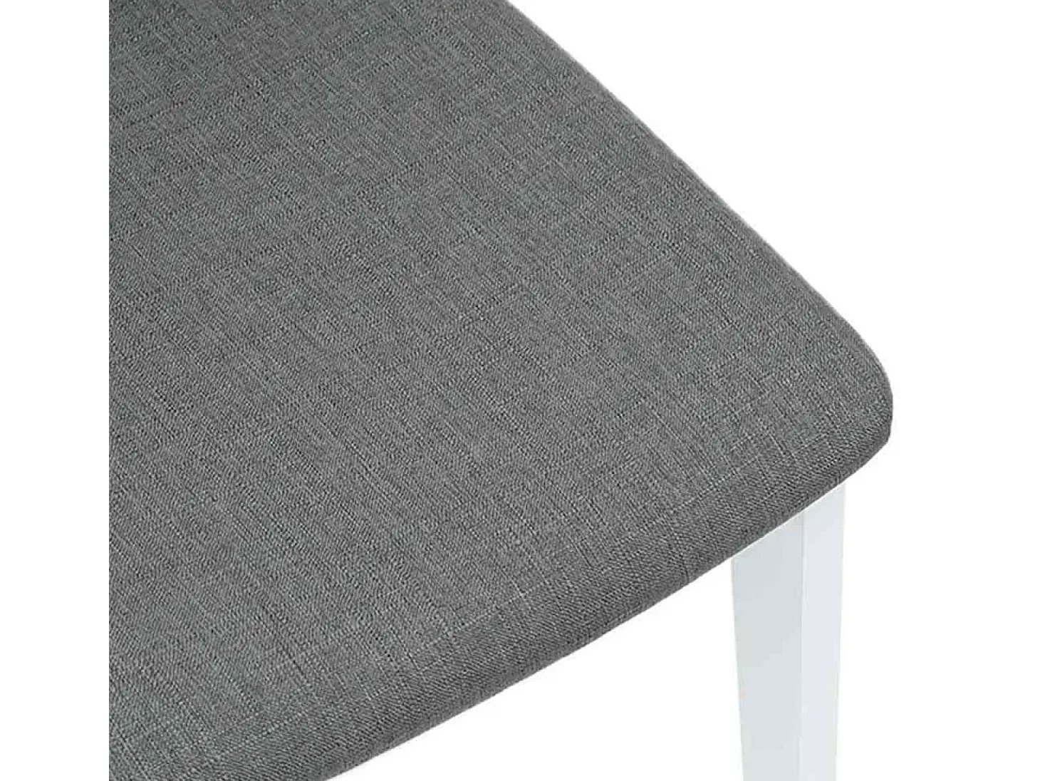 Sillas de comedor con cojines 2unidades madera maciza blanco caucho