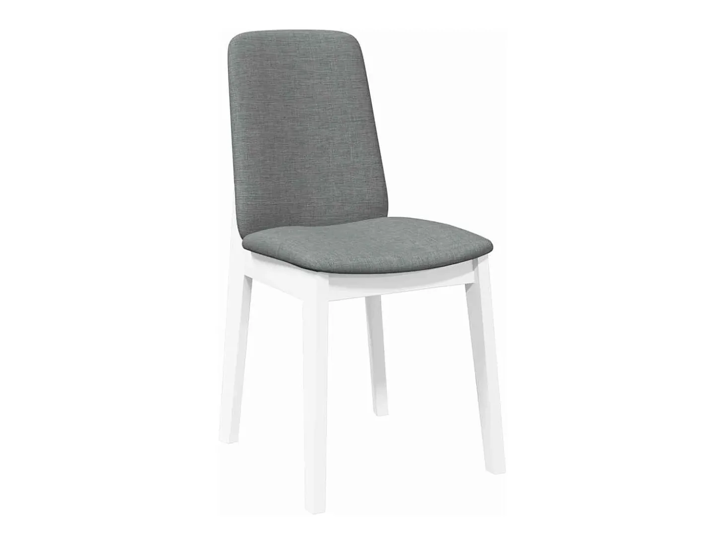 Sillas de comedor con cojines 2unidades madera maciza blanco caucho