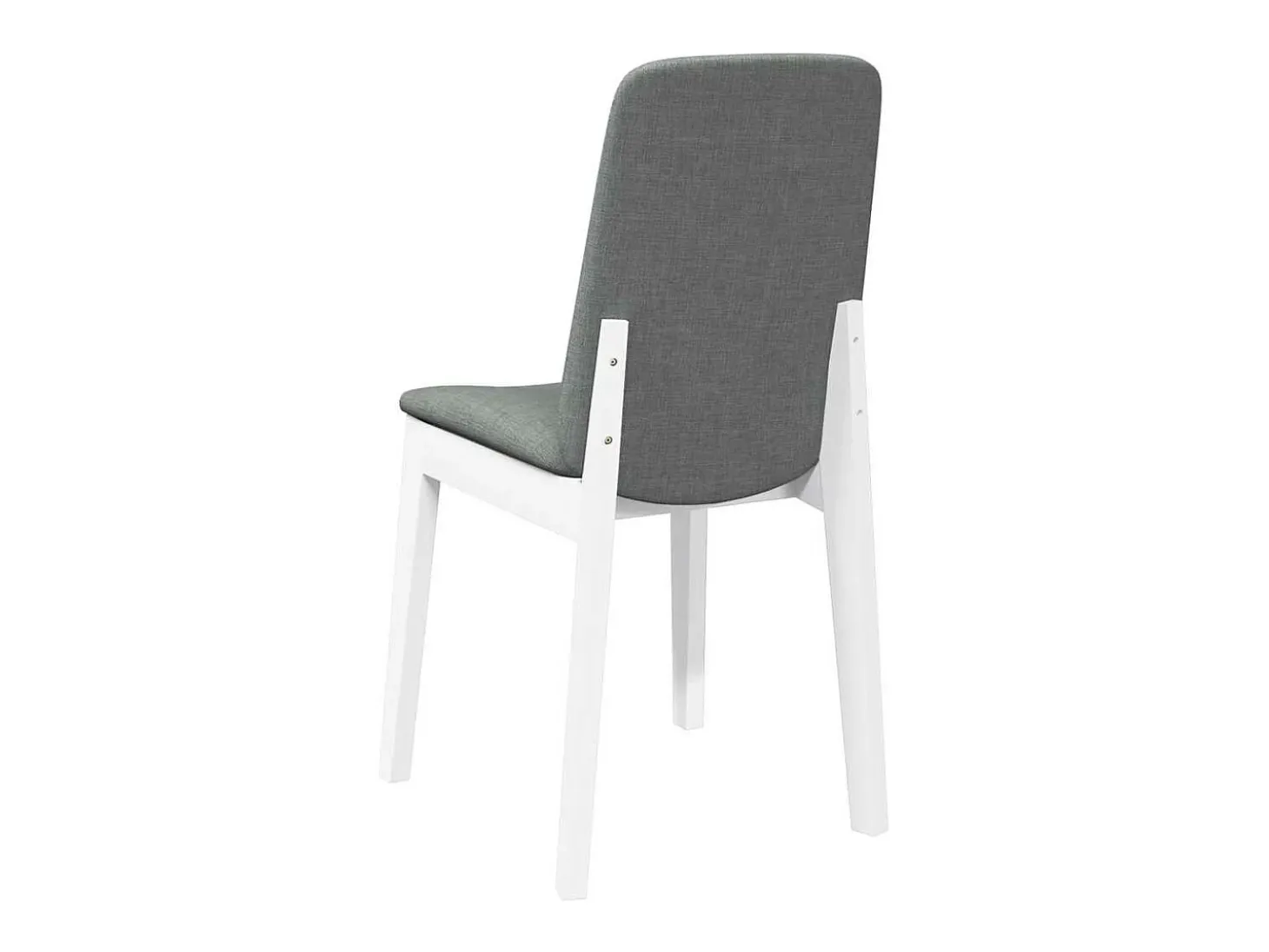 Sillas de comedor con cojines 2unidades madera maciza blanco caucho