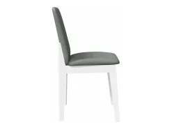 Sillas de comedor con cojines 2unidades madera maciza blanco caucho